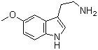 CAS # 608-07-1, 5-Methoxytryptamine, 2-(5-methoxy-1H-indol-3-yl)ethanamine