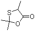 structure of CAS# 60822-65-3, 2,2,4-三甲基-1,3-氧硫杂环戊-5-酮