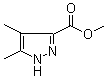 structure of CAS# 60858-33-5, 4,5-Dimethyl-1H-pyrazole-3-carboxylic acid methyl ester