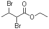 CAS # 609-11-0, 2,3-Dibromobutyric acid ethyl ester, Ethyl 2,3-dibromobutyrate, NSC 83552