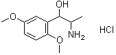 CAS # 61-16-5, Methoxamine hydrochloride, 2-Amino-1-(2,5-dimethoxyphenyl)-1-propanol hydrochloride, Vasoxine hydrochloride, Pressomin hydrochloride