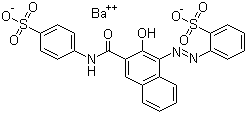 CAS # 61013-97-6, Pigment Red 151, 2-[2-[2-Hydroxy-3-[[(4-sulfophenyl)amino]carbonyl]-1-naphthalenyl]azo]benzenesulfonic acid barium salt