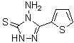 structure of CAS# 61019-27-0, 4-Amino-2,4-dihydro-5-(2-thienyl)-3H-1,2,4-triazole-3-thione