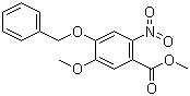 structure of CAS# 61032-41-5, 4-苄氧基-5-甲氧基-2-硝基苯甲酸甲酯