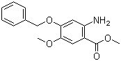 structure of CAS# 61032-42-6, Methyl 2-amino-4-benzyloxy-5-methoxybenzoate