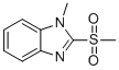 structure of CAS# 61078-14-6, 1-甲基-2-(甲基磺酰基)-1H-苯并咪唑