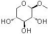 structure of CAS# 612-05-5, 甲基 beta-D-吡喃木糖苷