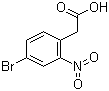 structure of CAS# 6127-11-3, 2-(4-溴-2-硝基苯基)乙酸