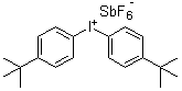 structure of CAS# 61358-23-4, Bis(4-tert-butylphenyl)iodonium hexafluoroantimonate