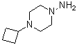 structure of CAS# 61379-68-8, 4-Cyclobutyl-1-piperazinamine