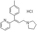 CAS 登录号：6138-79-0, 盐酸曲普利啶, 2-(1-(4-甲基苯基)-3-(1-吡咯烷基)-1-丙烯基)吡啶盐酸盐