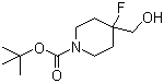 structure of CAS# 614730-97-1, 1-叔丁氧羰基-4-氟-4-(羟甲基)哌啶
