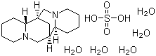 structure of CAS# 6160-12-9, (-)-Sparteine sulfate pentahydrate