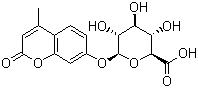 structure of CAS# 6160-80-1, 4-甲基伞型酮-beta-D-葡糖苷酸
