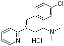 structure of CAS# 6170-42-9, 盐酸氯吡胺