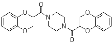 structure of CAS# 617677-53-9, 1,4-二[(2,3-二氢-1,4-苯并二氧杂环己-2-基)羰基]哌嗪