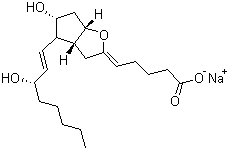 structure of CAS# 61849-14-7, 依前列醇钠