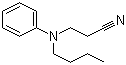 structure of CAS# 61852-40-2, 3-(丁基苯氨基)丙腈