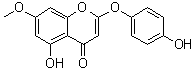structure of CAS# 61854-37-3, 5-羟基-2-(4-羟基苯氧基)-7-甲氧基-4H-1-苯并吡喃-4-酮