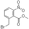 structure of CAS# 61940-21-4, 2-溴甲基-6-硝基苯甲酸甲酯