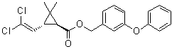 CAS # 61949-77-7, trans-Permethrin, trans-m-Phenoxybenzyl 3-(2,2-dichlorovinyl)-2,2-dimethylcyclopropanecarboxylate