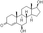 structure of CAS# 62-99-7, 6,17-Dihydroxy-6b,17b-androst-4-en-3-one