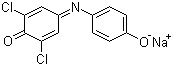 structure of CAS# 620-45-1, 2,6-Dichloroindophenol sodium salt