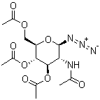 2-乙酰氨基-2-脱氧-3,4,6-三-O-乙酰基-beta-D-吡喃葡萄糖基叠氮化物分子结构 (CAS 6205-69-2)
