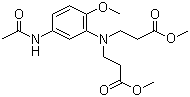 CAS # 62072-82-6, 3-[N,N-Bis(methoxycarbonylethyl)]amino-4-methoxyacetanilide, methyl N-[5-(acetylamino)-2-methoxyphenyl]-N-(3-methoxy-3-oxopropyl)-beta-alaninate