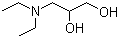 structure of CAS# 621-56-7, 3-二乙胺基-1,2-丙二醇