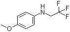 CAS # 62158-95-6, (4-Methoxyphenyl)(2,2,2-trifluoroethyl)amine, 4-Methoxy-N-(2,2,2-trifluoroethyl)aniline