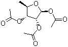 structure of CAS# 62211-93-2, 1,2,3-Triacetyl-5-deoxy-D-ribose