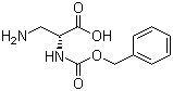 structure of CAS# 62234-37-1, N-苄氧羰基-beta-氨基-D-丙氨酸