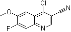 structure of CAS# 622369-40-8, 4-氯-7-氟-6-甲氧基-3-喹啉甲腈