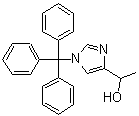 structure of CAS# 62256-50-2, alpha-Methyl-1-(triphenylmethyl)-1H-imidazole-4-methanol