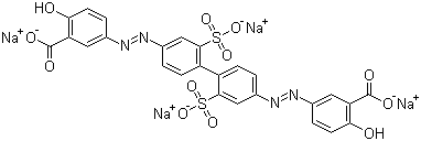 structure of CAS# 6232-49-1, Mordant Yellow 26
