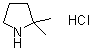 structure of CAS# 623580-01-8, 2,2-Dimethylpyrrolidine hydrochloride