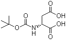 structure of CAS# 62396-48-9, Boc-D-天冬氨酸