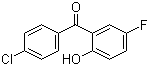 structure of CAS# 62433-26-5, 4'-Chloro-5-fluoro-2-hydroxybenzophenone