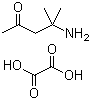 structure of CAS# 625-03-6, 4-Amino-4-methyl-2-pentanone ethanedioate