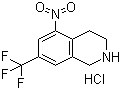 structure of CAS# 625126-83-2, 7-(三氟甲基)-1,2,3,4-四氢-5-硝基异喹啉盐酸盐