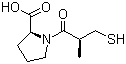 CAS 登录号：62571-86-2, 卡托普利, 巯甲丙脯酸, 甲巯丙脯酸, 1-((2S)-2-甲基-3-巯基-1-氧代丙基)-L-脯氨酸