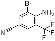 structure of CAS# 62584-27-4, 4-Amino-3-bromo-5-(trifluoromethyl)benzonitrile