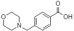 structure of CAS# 62642-62-0, 4-(4-Morpholinylmethyl)benzoic acid