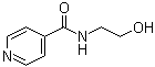 structure of CAS# 6265-74-3, N-(2-Hydroxyethyl)-4-pyridinecarboxamide