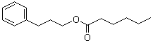 CAS # 6281-40-9, Hexanoic acid 3-phenylpropyl ester, 3-Phenylpropyl hexanoate, NSC 404467, NSC 5984