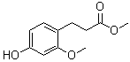 structure of CAS# 628333-35-7, 4-羟基-2-甲氧基-苯丙酸甲酯