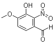 structure of CAS# 6284-92-0, 3-Hydroxy-4-methoxy-2-nitrobenzaldehyde