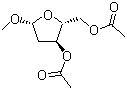 structure of CAS# 62853-55-8, 甲基-2-脱氧-beta-D-呋喃核糖苷二乙酸酯