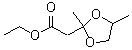structure of CAS# 6290-17-1, 2,4-二甲基-1,3-二氧戊环-2-乙酸乙酯